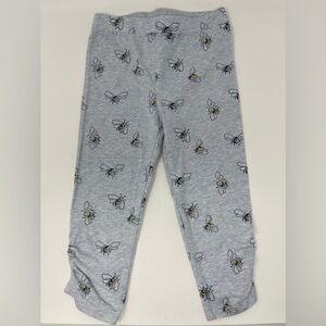 GAP: Honey Bumble Bee Print Shirred Crop Leggings, 4T